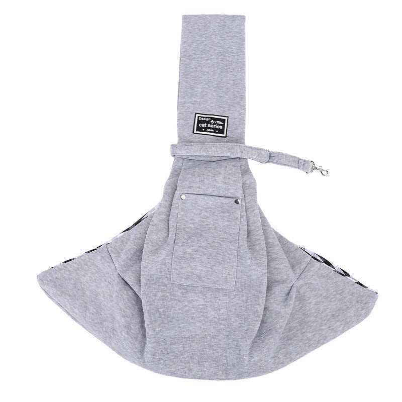 Single Shoulder Carrier Bag for Dogs and Cats with Safety Leash