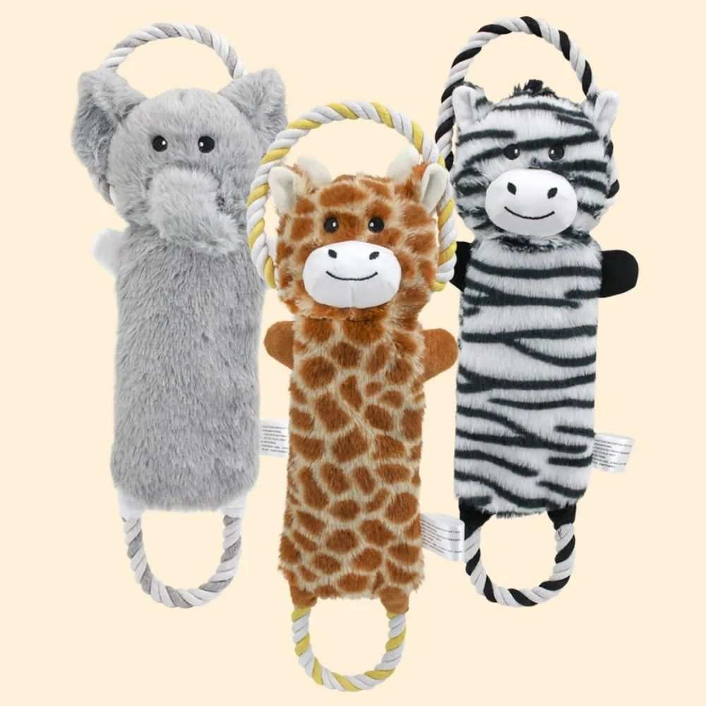 Giocattolo Interattivo per Cani a Forma di Animale con Squeaker – Divertimento Sicuro e Resistente