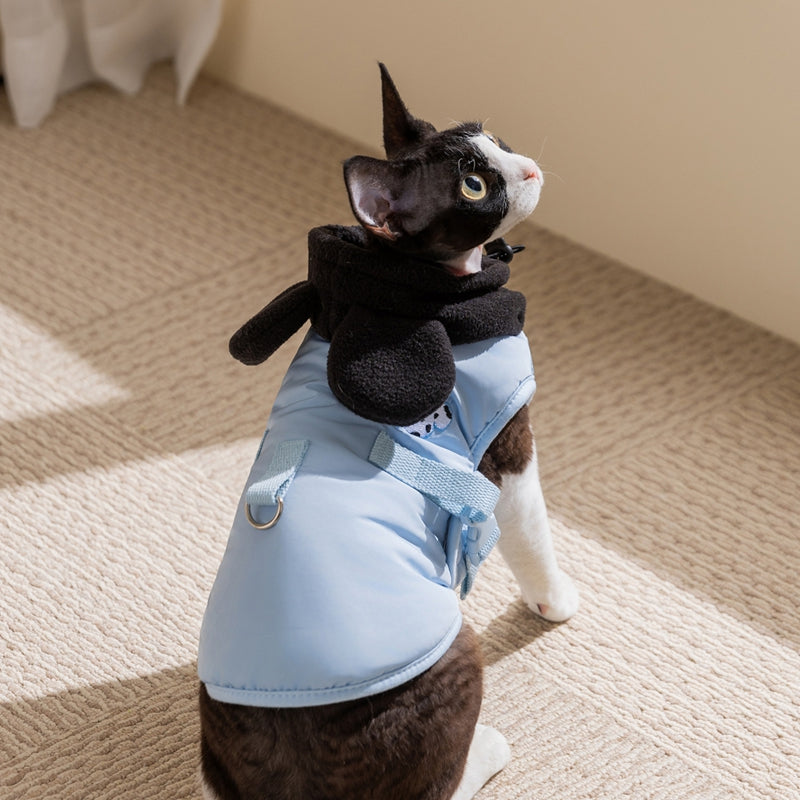 Cappotto Oliver con Cappuccio per Cani e Gatti - XS-XXL