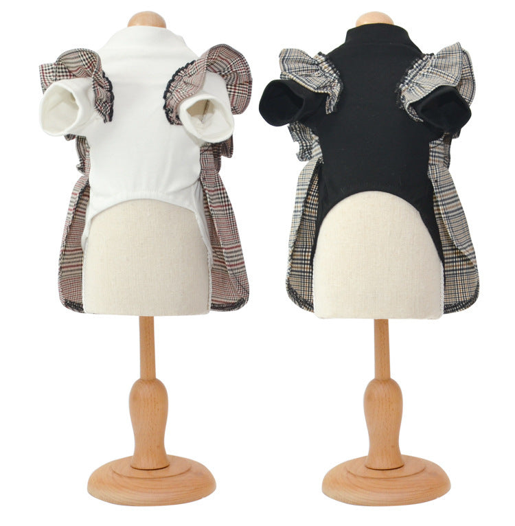 Poodle Dress "Artemide" with Elastic Shoulder Straps, Elegant and Comfortable