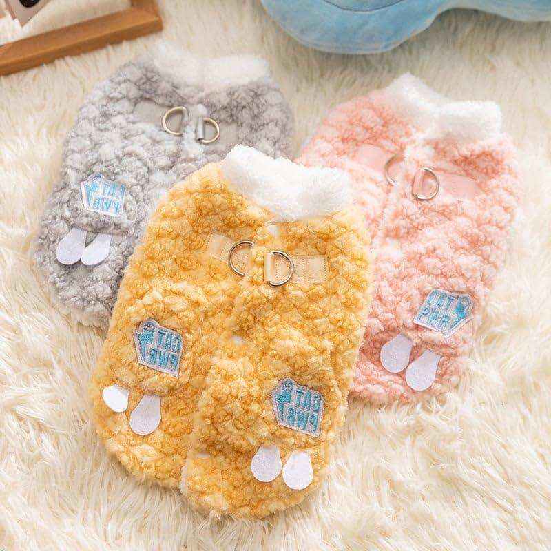 Abrigo de Lana para Perros - Suave con Parche Adorable