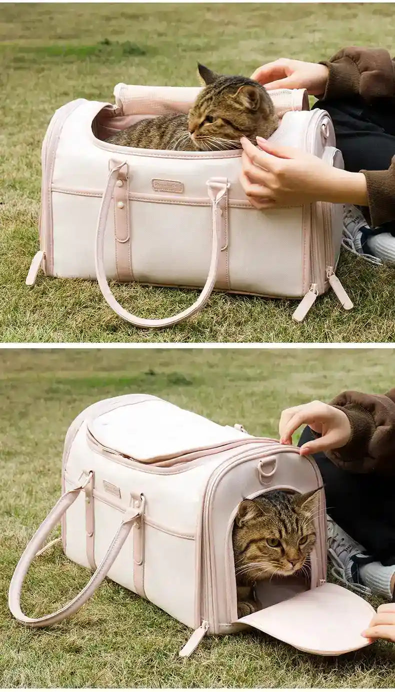 Borsa Trasportino Lusso Pieghevole Cani Gatti | Similpelle "Dorothy" by Dog Moda
