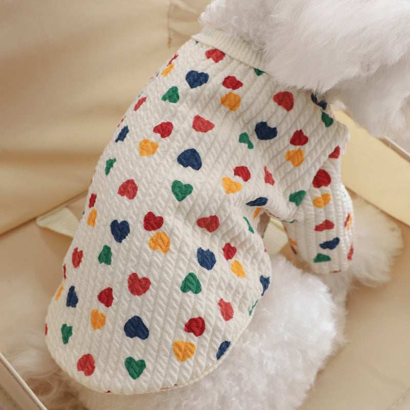 "BigHearts" winter dog sweater