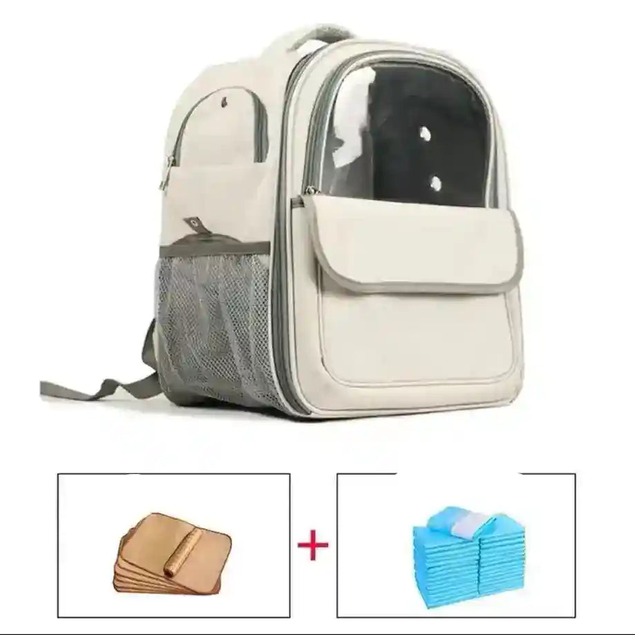 Zaino Trasportino Cani con Ventola Ricaricabile + 5 Teli by Dog Moda
