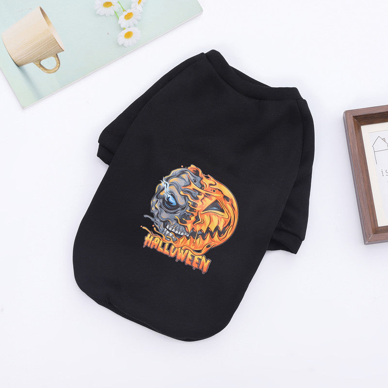 Felpa Cane Halloween Zucca Fantasma - Maglione Spaventoso