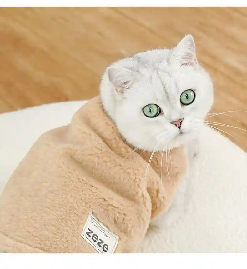 Cappotto ZEZE per Gatti - Pile con Bottoni sul Torace by Dog Moda