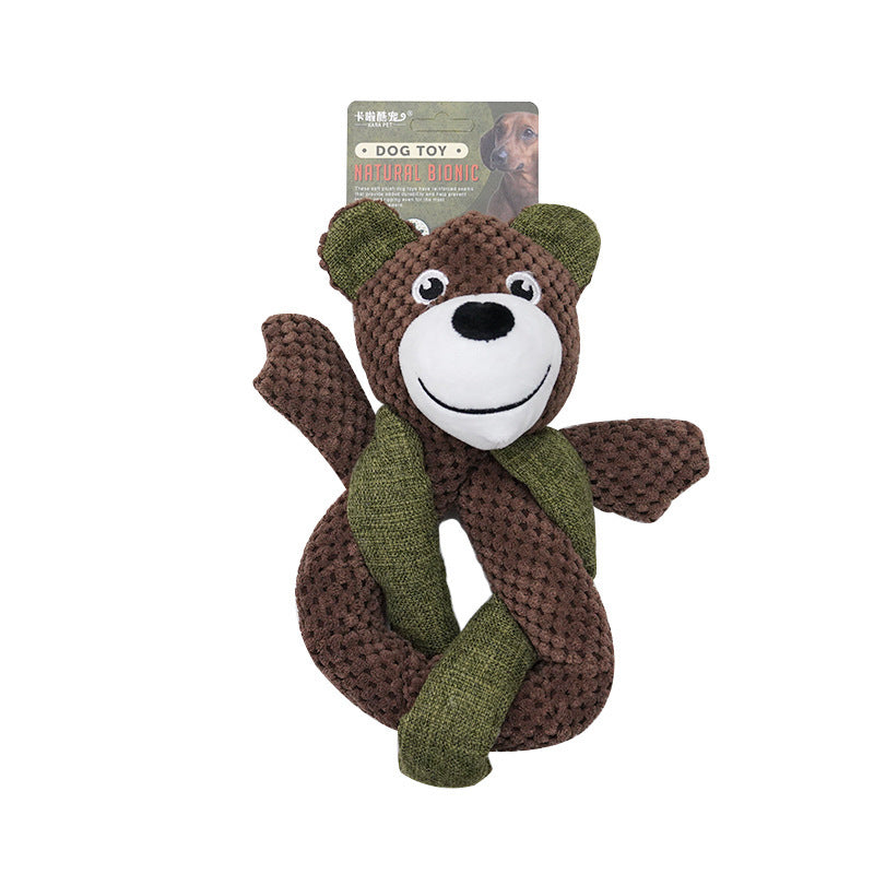 Gioco per Cani in Peluche Morbido – Orso, Rana, Polpo e Altri