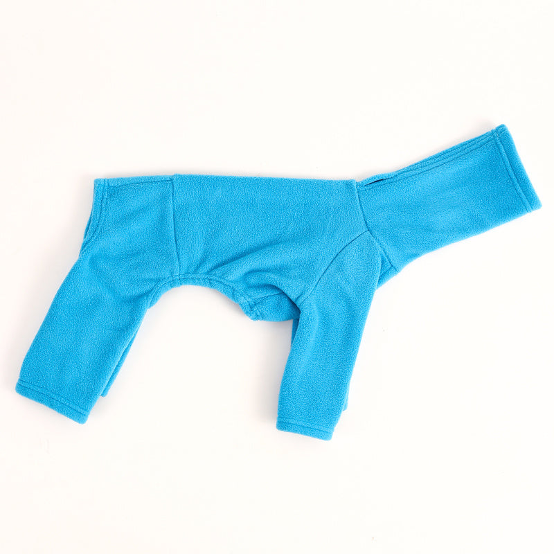 Combinaison en polaire pour chiens 4 pattes - polaire double face chaude et douce