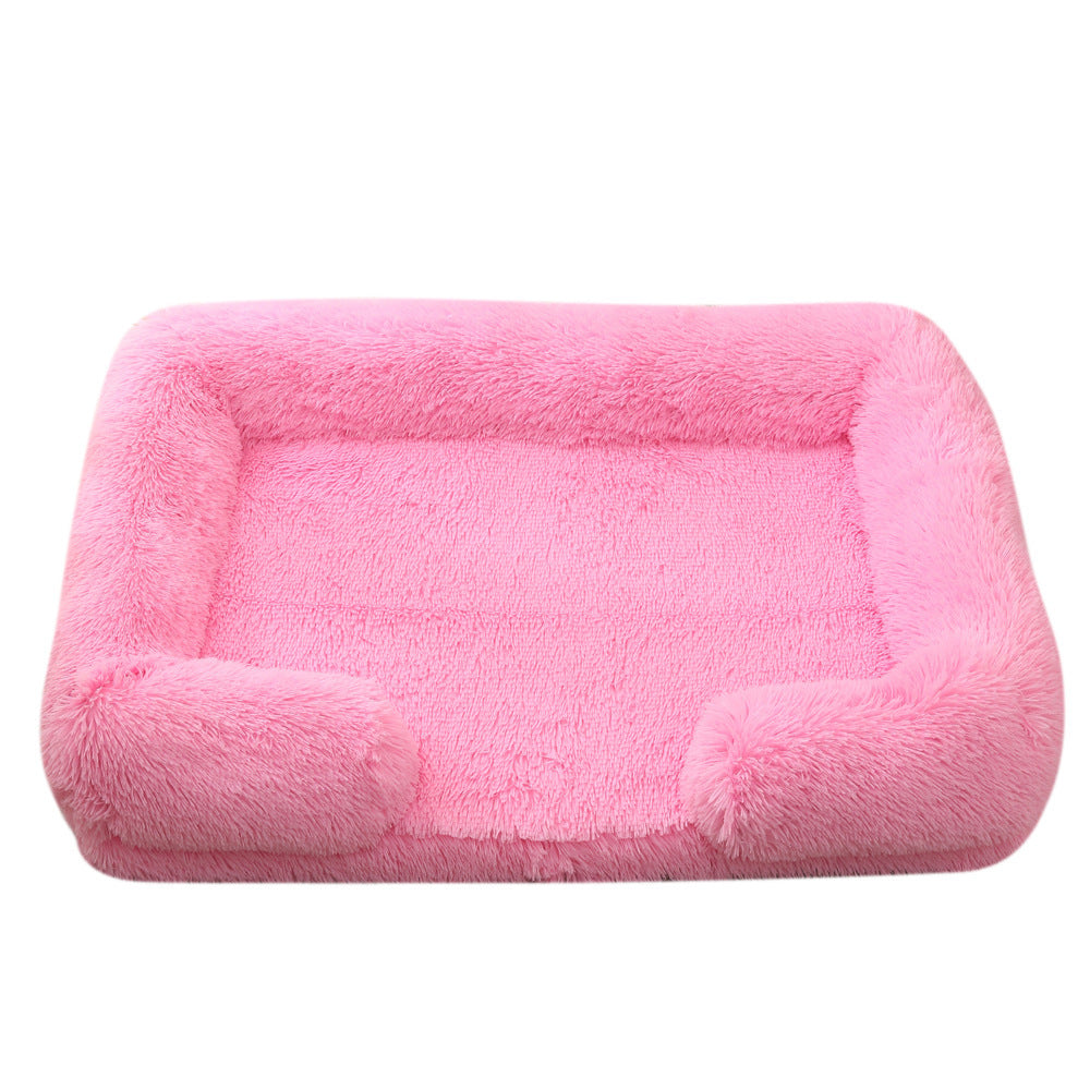 Fluffy Rectangular Dog and Cat Bed - The Perfect Winter Nest