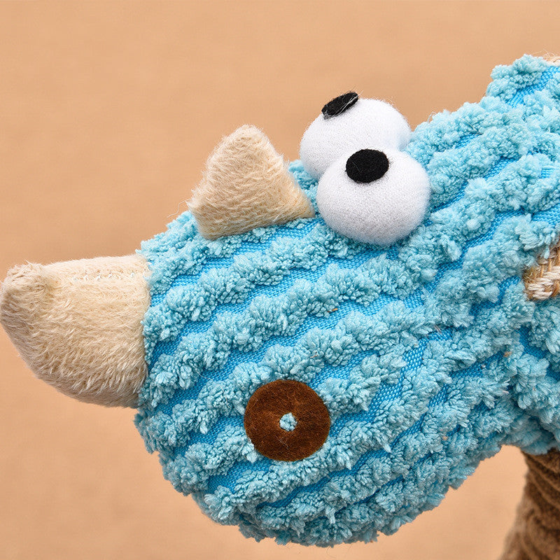 Elite "Giraffe" Cotton Plush Dog Toy