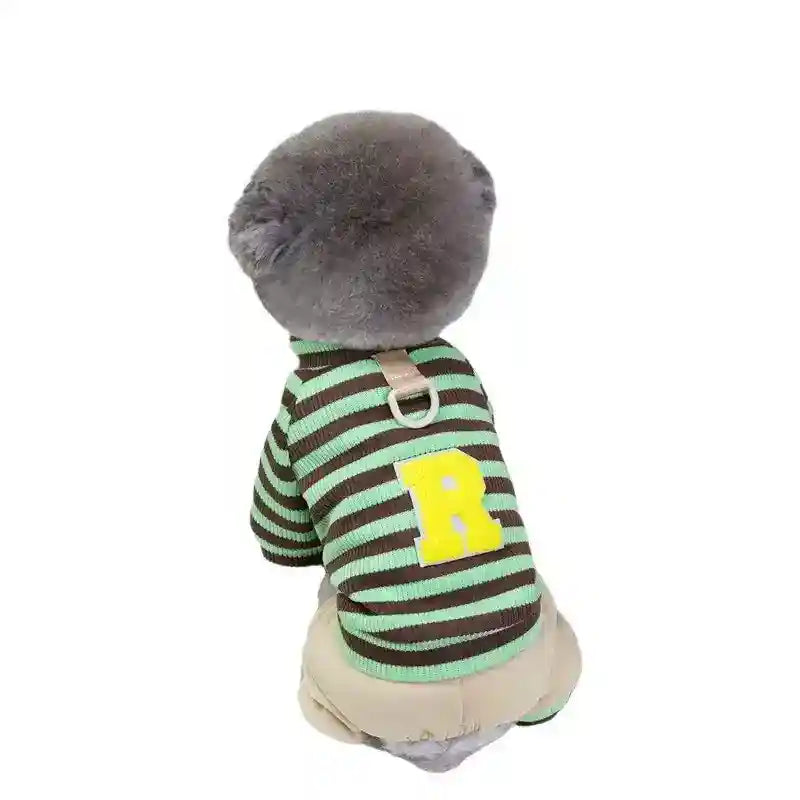 Vestido Ralf a Rayas para Perros - 4 Patas con Anillo