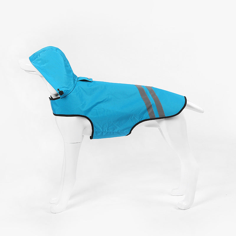 Impermeabile per cani "Ginger" con cappuccio e inserti riflettenti | DogModa