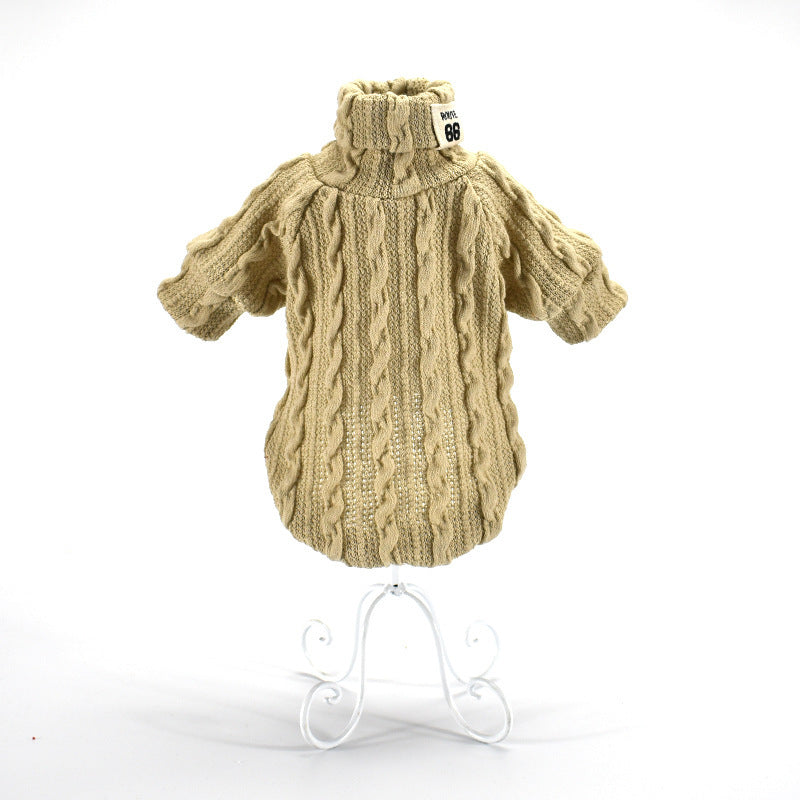 Maglione intrecciato modello "Warm" per cani di piccola taglia - Dog Moda