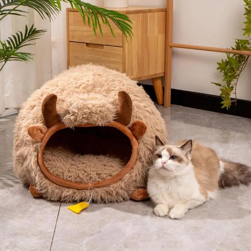 Cuccia per Gatti Yak - Cat Cave Morbida e Calda con Copertura
