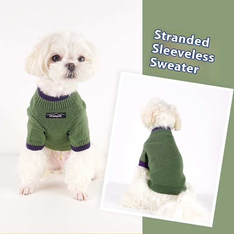 Maglioncino per cani Cheepet mezze maniche due colori - Dog Moda