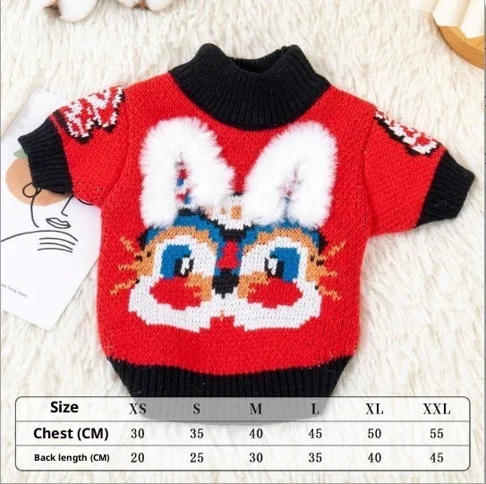 Warmer Hundemantel mit Bauchverschluss