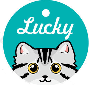 Medaglietta Gatto Personalizzata con Nome e Campanellino