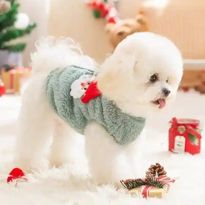 Cappottino Natale Cani Pile - Gilet Smanicato Inverno by Dog Moda