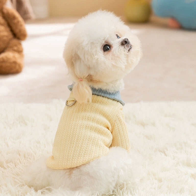 Warm Breathable Dog Sweater - Apricot