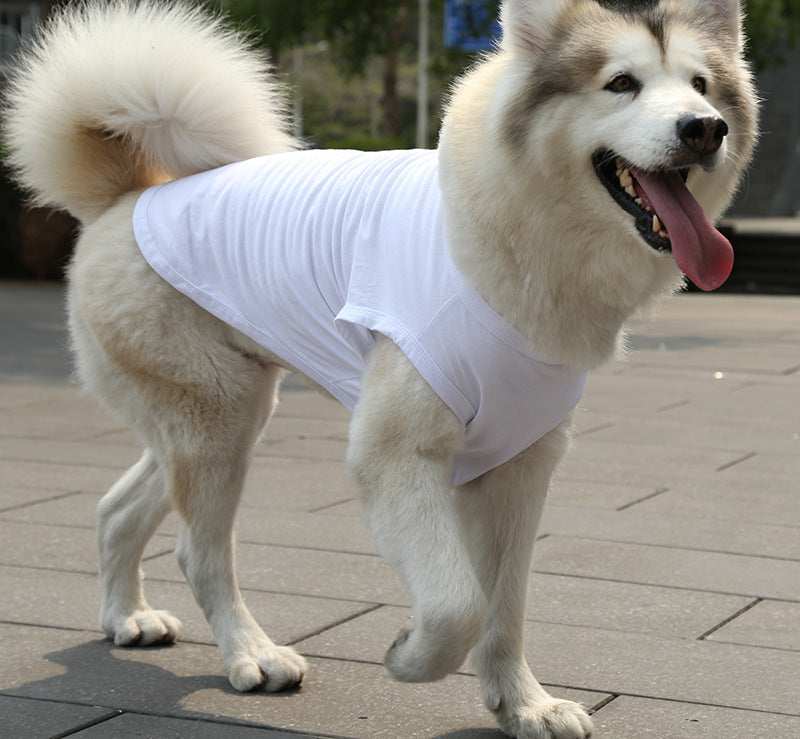 Maglietta per cani smanicata anche per cani di taglia grande "Basic"