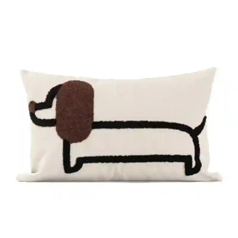 Cuscino Cane 3D Ricamata – Arredo Casa Idea Regalo by Dog Moda