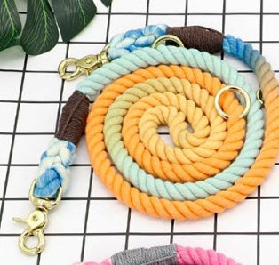 Guinzaglio in Cotone Multi-color per Cani – Comfort, Stile e Controllo
