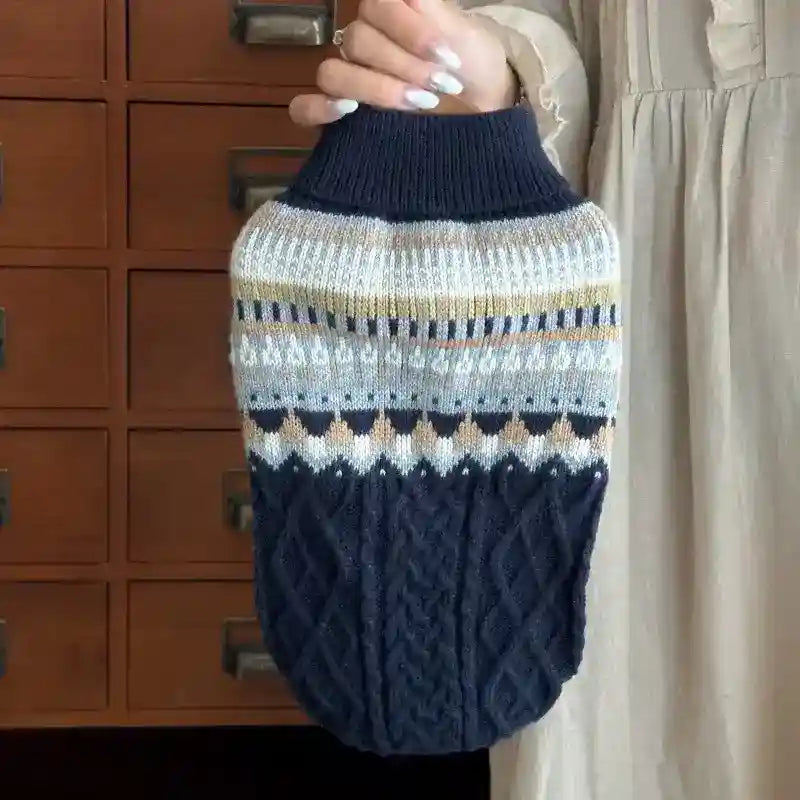 Maglione Virtù per Cani - Intrecciato Senza Maniche by Dog Moda