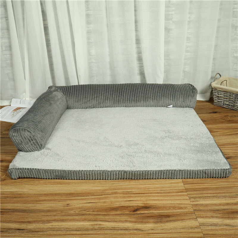 Rectangular Dog Bed "Luna" - Soft and Comfortable with Side Rails