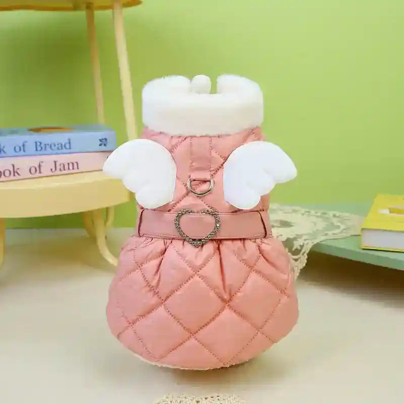 Abrigo para Perro Acolchado Alas de Ángel - Impermeable Invierno