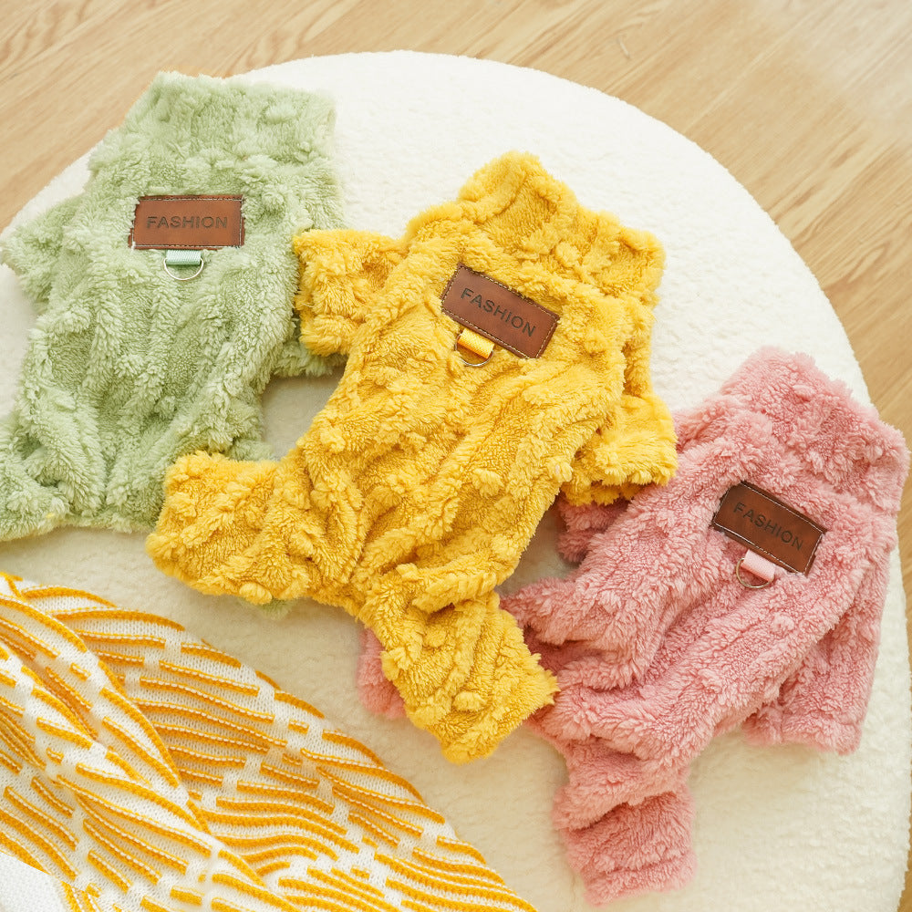 Noblesse 4-Legged Dog Onesie - Warm Fleece Coat