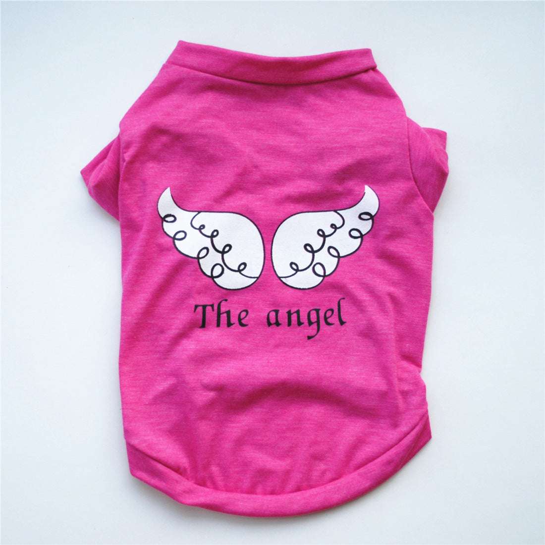 Maglietta per Cani "The Angel" in Cotone – Viola, Fucsia o Blu