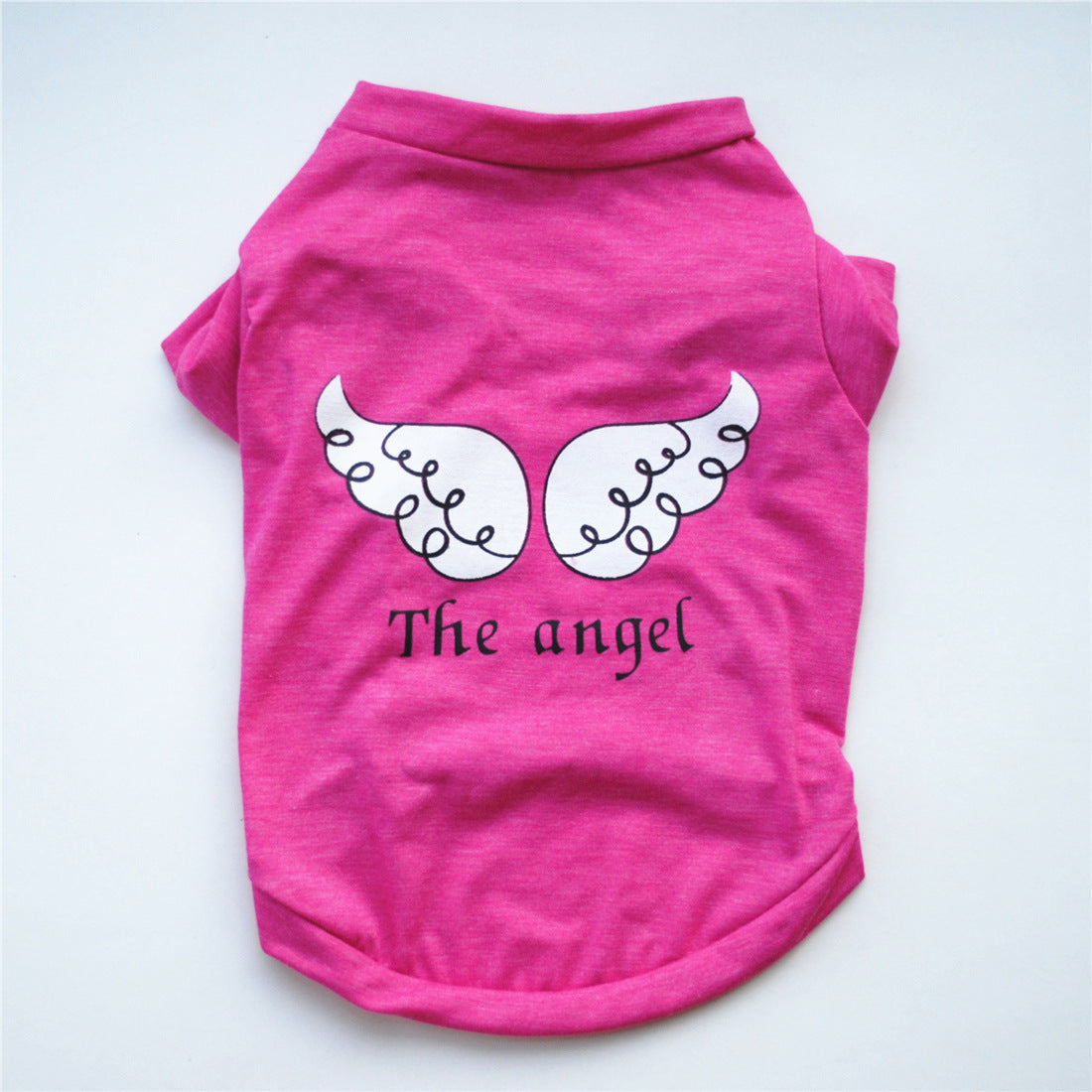 Maglietta per Cani "The Angel" in Cotone – Viola, Fucsia o Blu