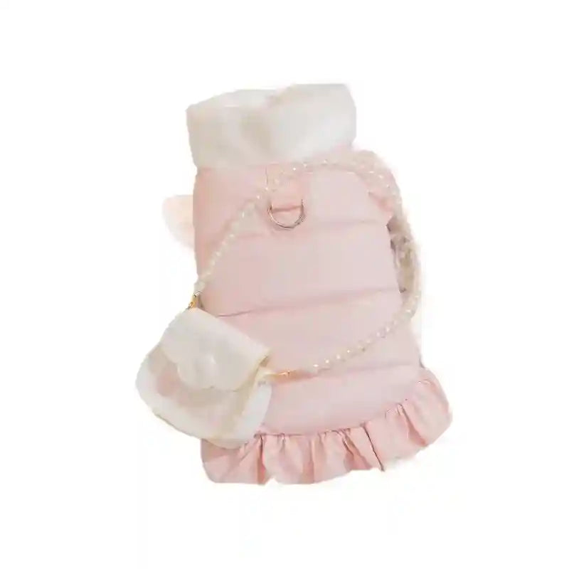 Abrigo para perros Pearl acolchado de invierno cálido y de moda