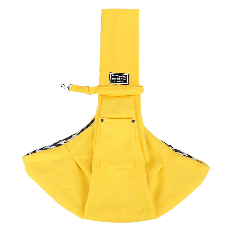 Single Shoulder Carrier Bag for Dogs and Cats with Safety Leash