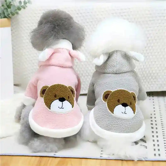 Cappottino Orsetto per Cani con Cappuccio e Orecchie by Dog Moda