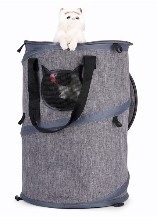 Trasportino Pieghevole Cani Gatti 3in1 - Borsa Cuccia
