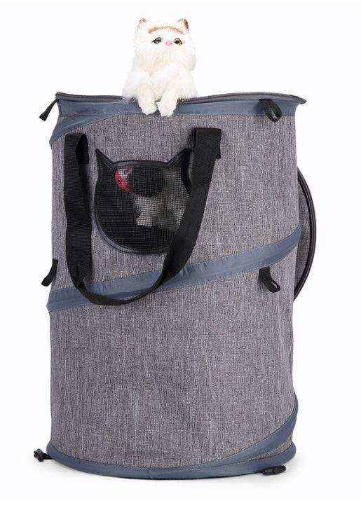 Trasportino Pieghevole Cani Gatti 3in1 - Borsa Cuccia by null