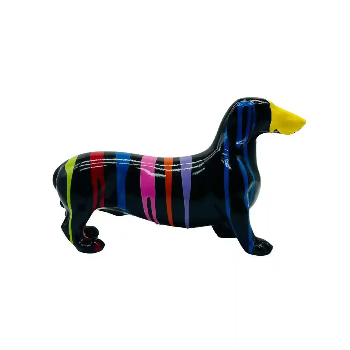 Statua Bassotto Moderna Colorata in Resina by Dog Moda