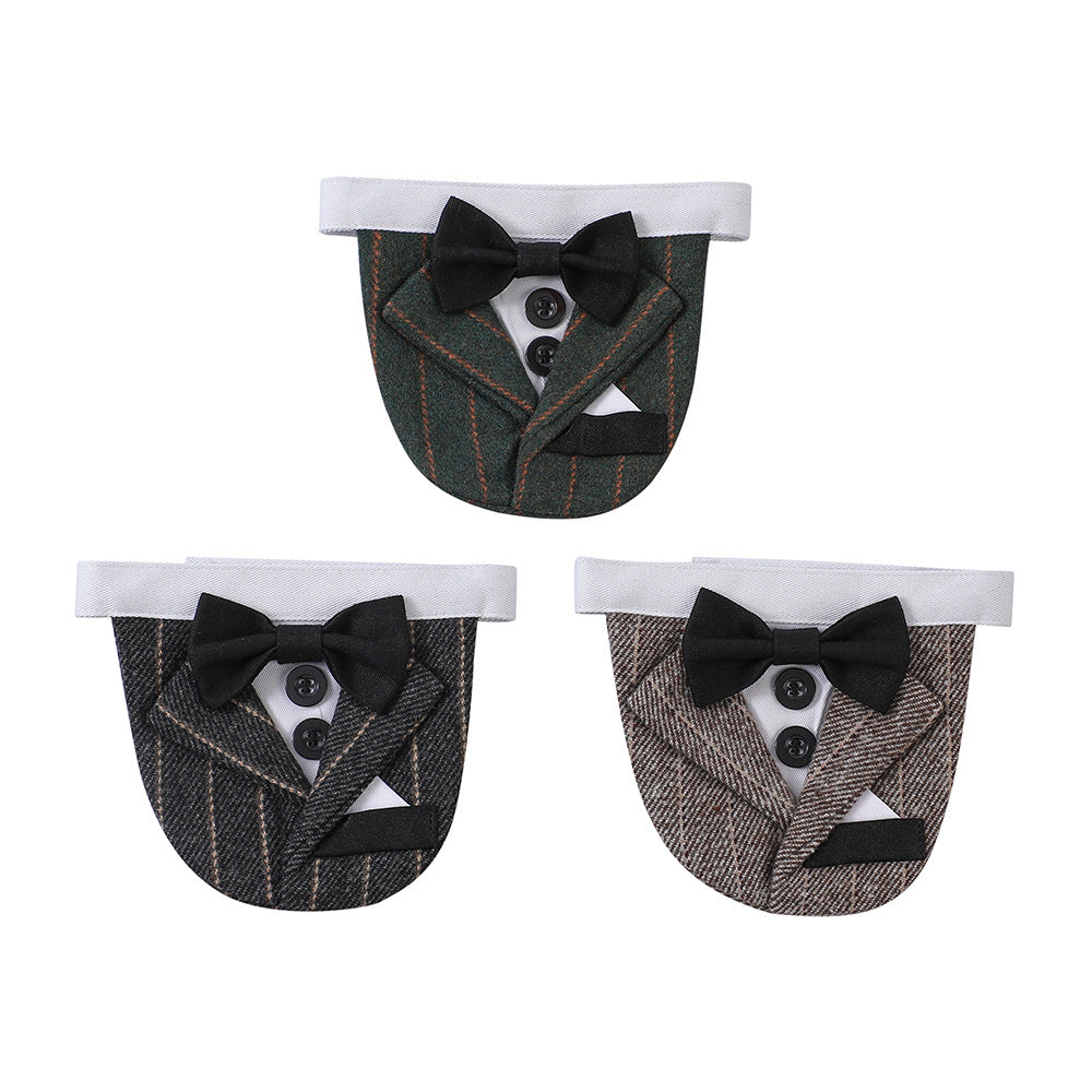 Bandana avec nœud papillon pour chiens - Élégant pour mariages