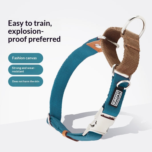 Collare Cane Canvas Targhetta ID Anti-Smarrimento by Dog Moda