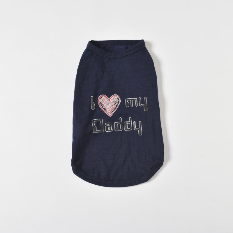 Ärmelloses Hundeshirt "Ich liebe meine Mama"