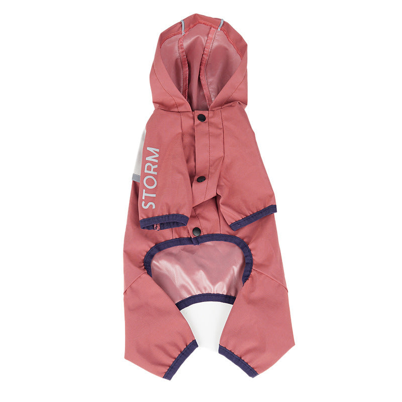 "STORM" Dog Raincoat - Full Protection with Hood and Harness Hole
