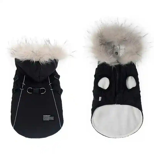Cappotto Cane DUMSBABY Pettorina - Riflettente Cappuccio by Dog Moda