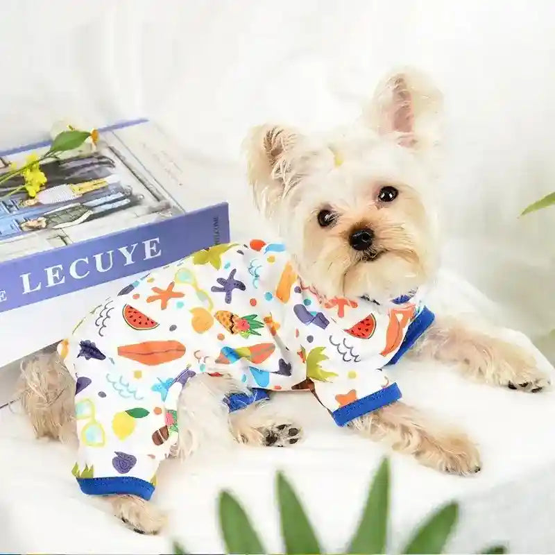 Tuta Elasticizzata per Cani Stampa Anguria - Dogmoda by Dog Moda