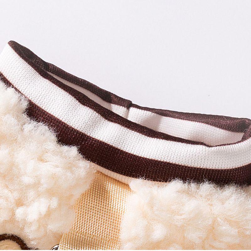 Malteser-Fleecepullover mit Stickerei – Rot und Creme