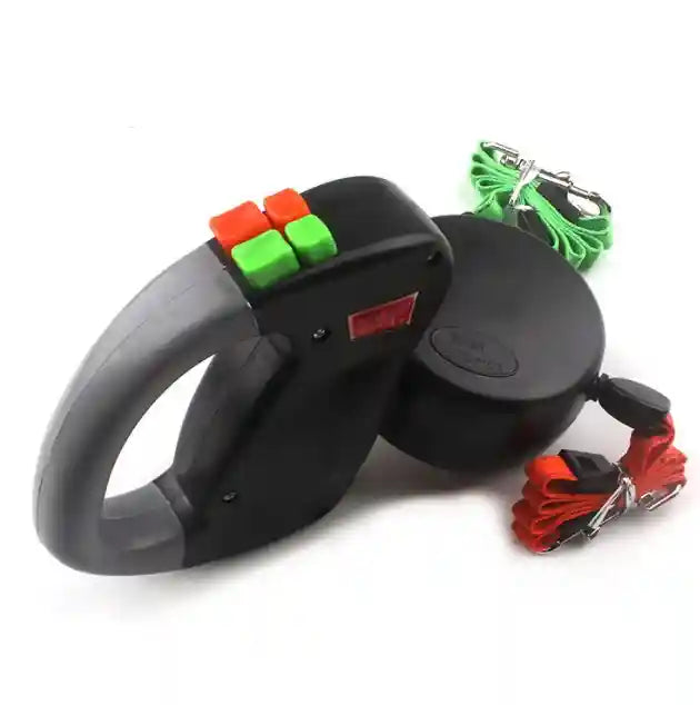 Retractable Dual Pet Dog Walking Leash by Dog Moda