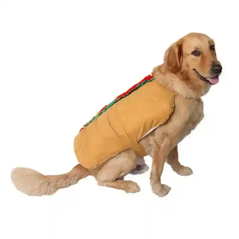 Costume hotdog per cani – Divertente outfit a sandwich by null