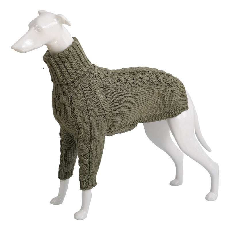 Greyhound Dog Turtleneck Sweater – Stylish and Warm