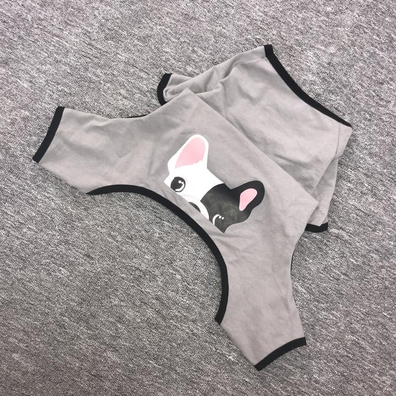 ブルドッグ用4足フリースつなぎ - 冬用パジャマ