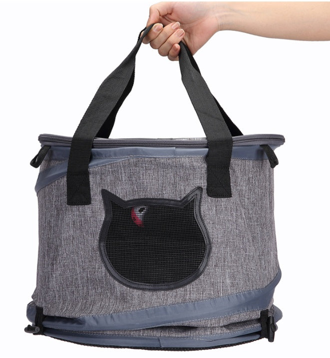 Trasportino Pieghevole Cani Gatti 3in1 - Borsa Cuccia